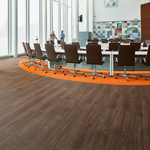 9076 </br>Flex Coll.Oak Chocolate Sök-Tak LVT 120x20 cm - Görsel 2