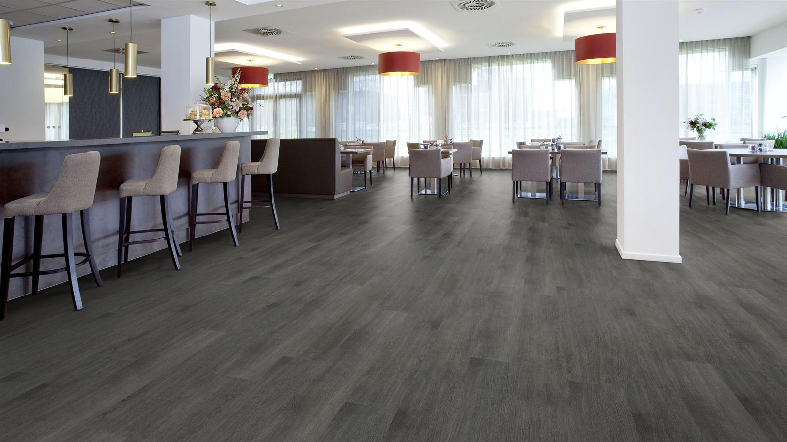 60375 </br> Flex 60375 Wood Grey Collage Oak 5,00 mm Sök-Tak LVT 120x20 cm - Görsel 2