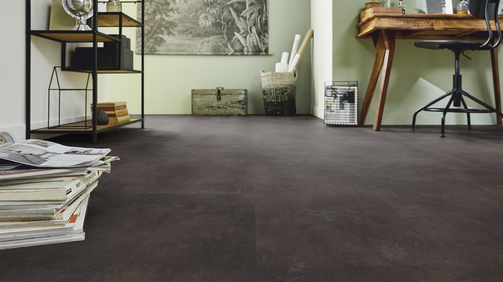 44319 </br> Nuance Charcoal Sök-Tak LVT 91x91 cm - Görsel 2