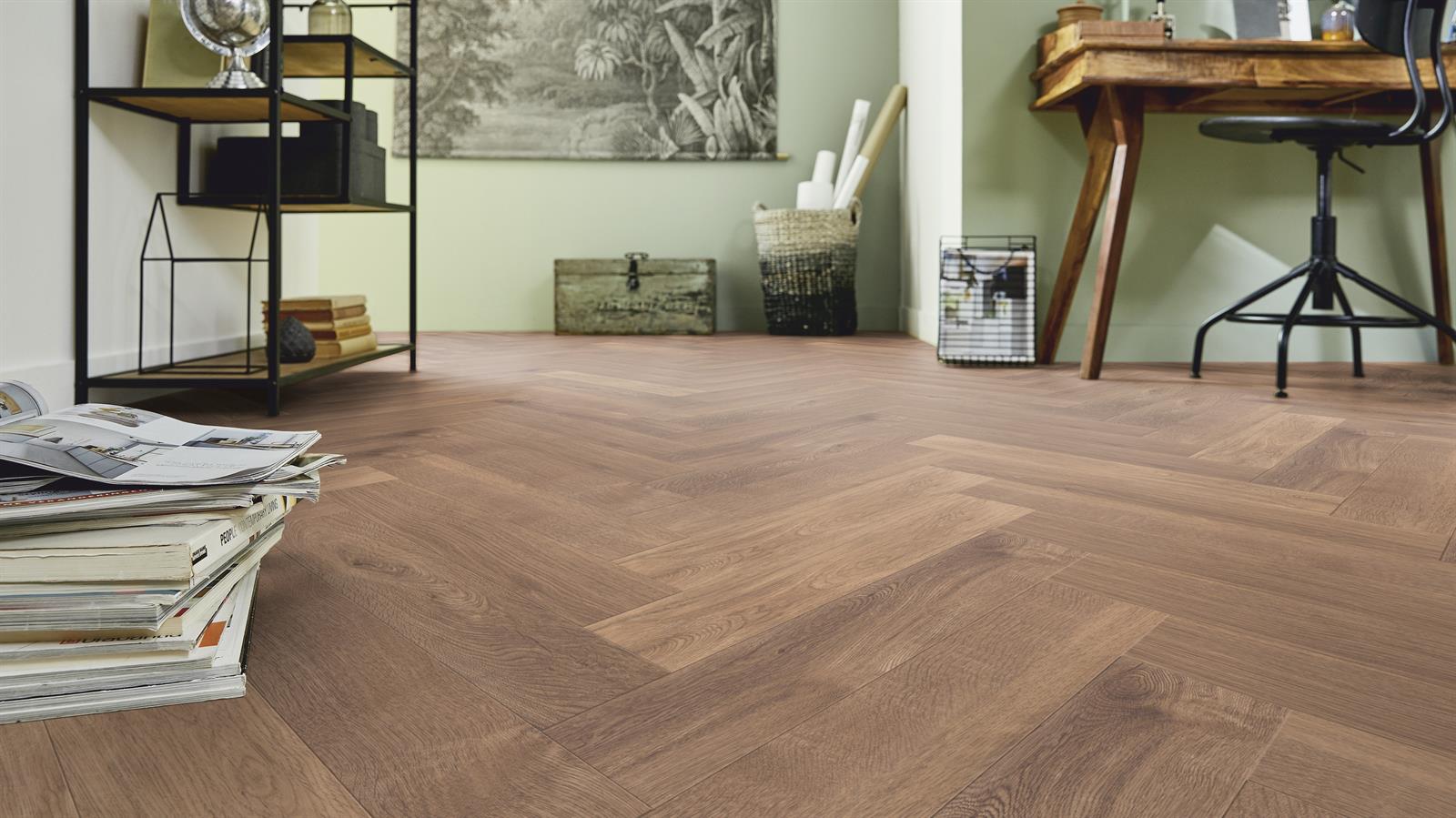 97357</br> Pine Wood Warm Pine Sök-Tak LVT 18x121 cm - Görsel 2